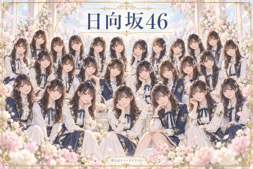 日向坂46の非公式イメージイラスト