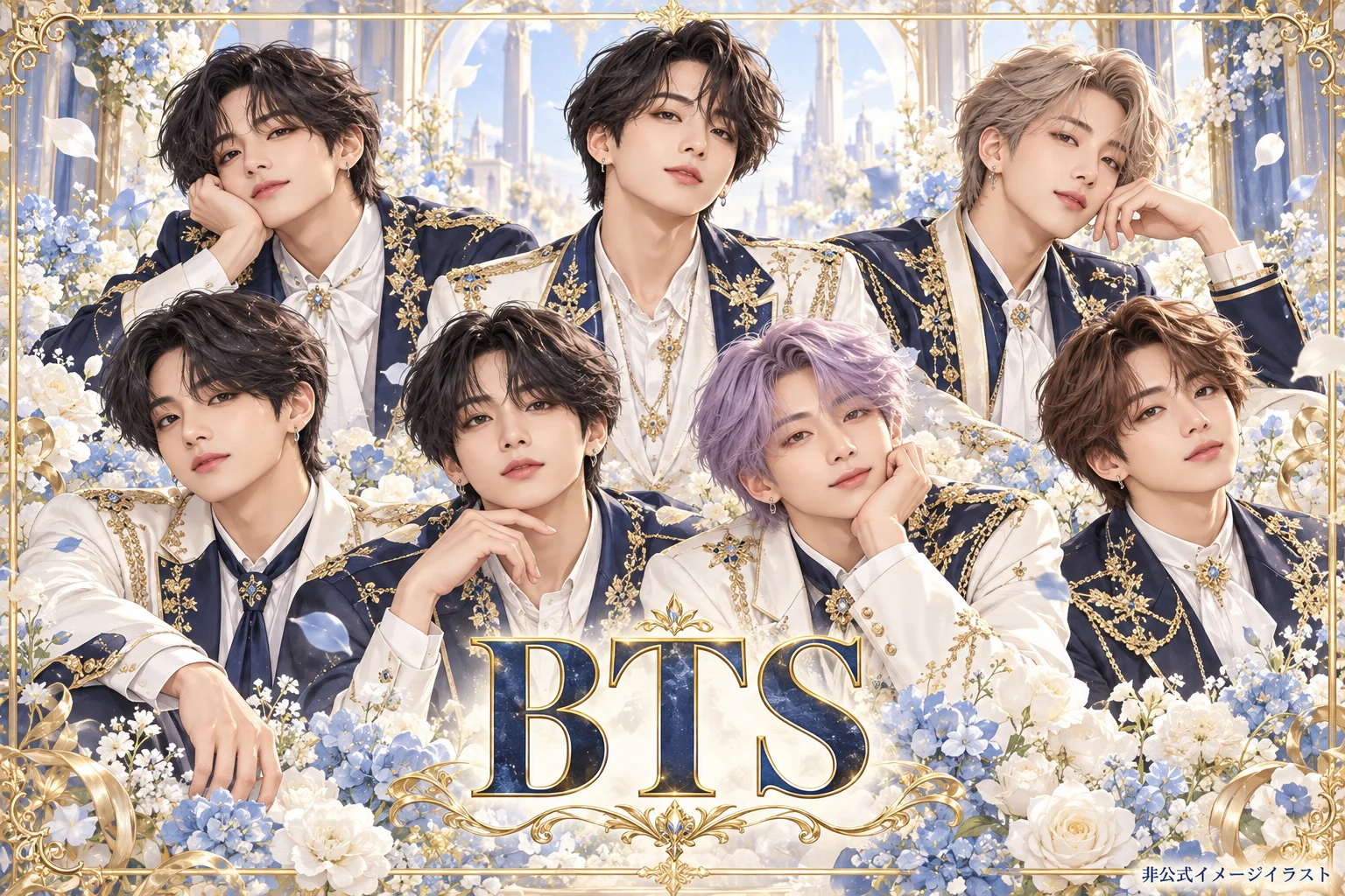 BTSの非公式イメージイラスト