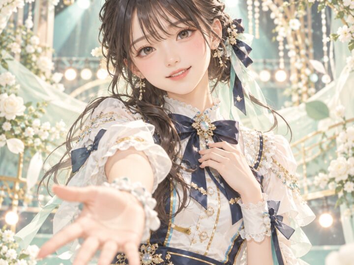 上村麗菜の紹介用・非公式AIイメージイラスト
