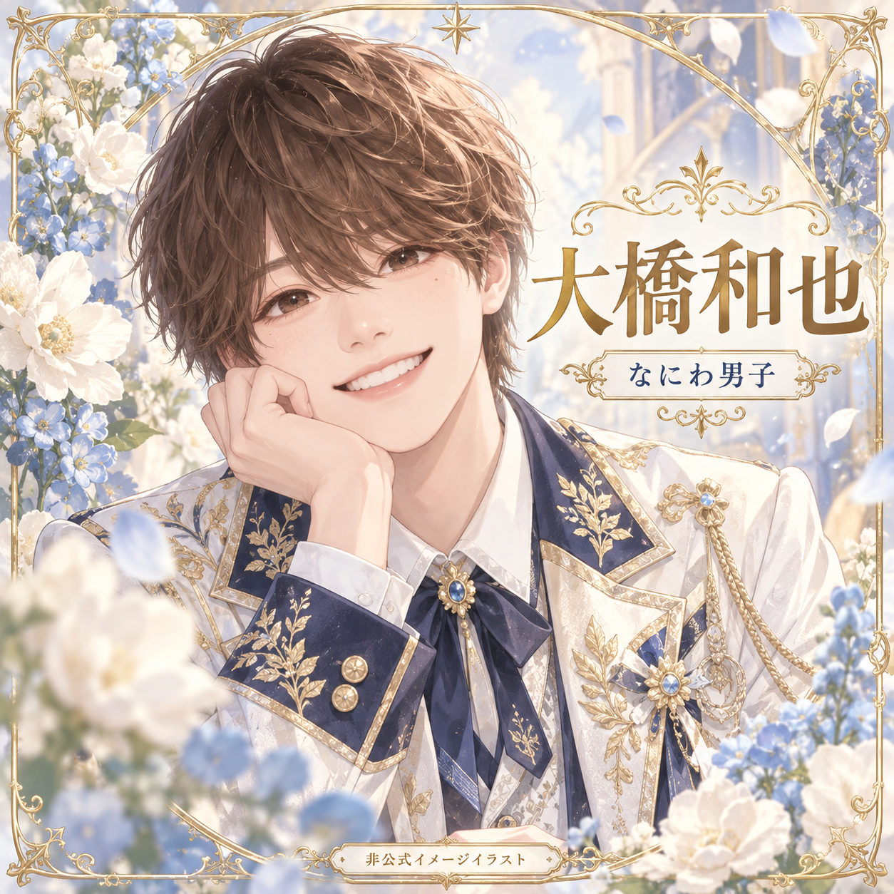 なにわ男子・大橋和也の非公式アニメ風イメージイラスト