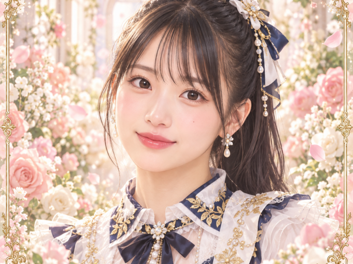安田美結の紹介用・非公式AIイメージイラスト