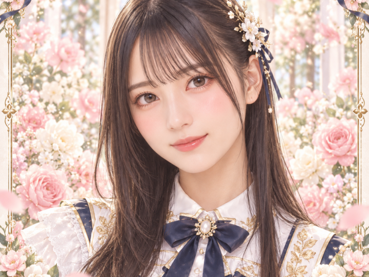 小坂菜緒の紹介用・非公式AIイメージイラスト