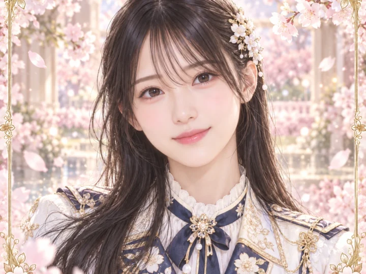 小島凪紗の紹介用・非公式AIイメージイラスト