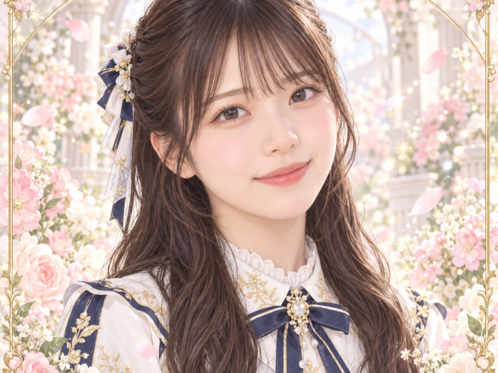 山下葉留花の紹介用・非公式AIイメージイラスト