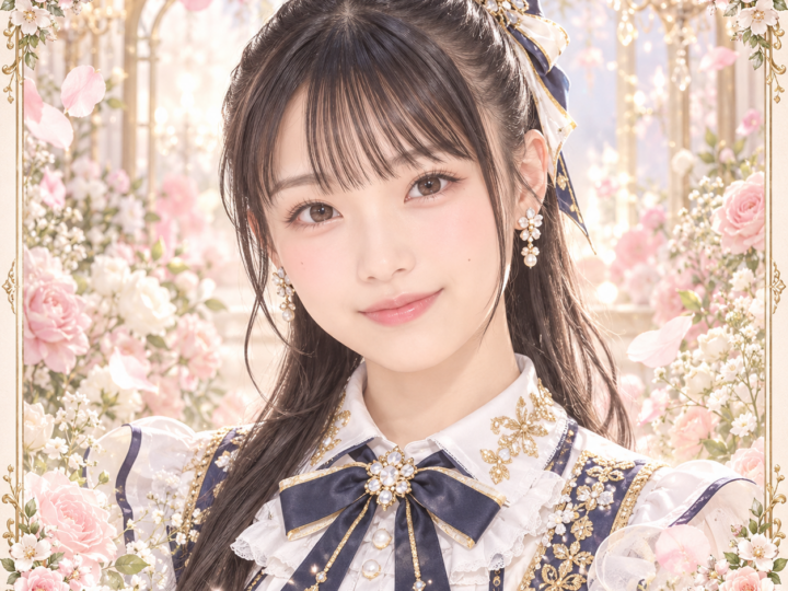 山﨑愛生の紹介用・非公式AIイメージイラスト
