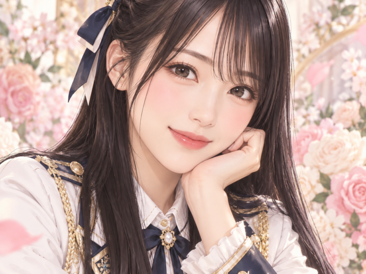 岡村 梨央のプロフィール用・非公式イメージイラスト