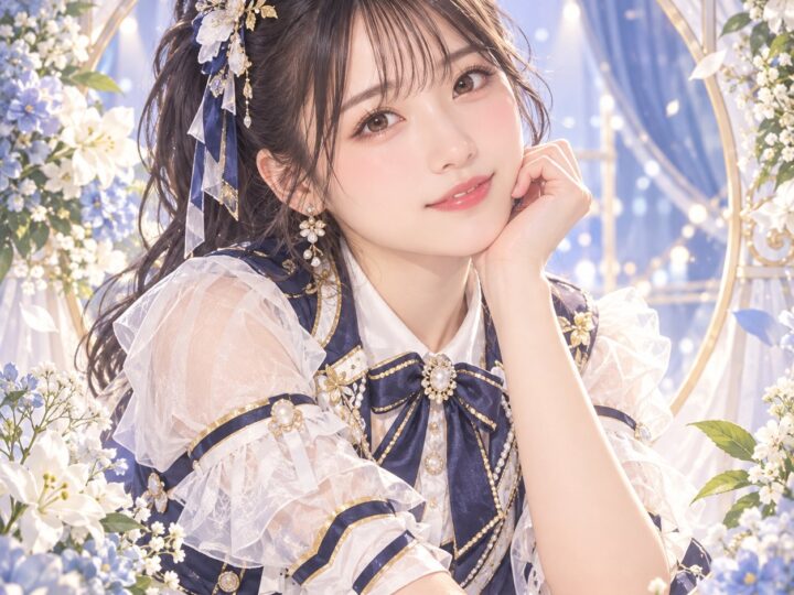 岡村美波の紹介用・非公式AIイメージイラスト