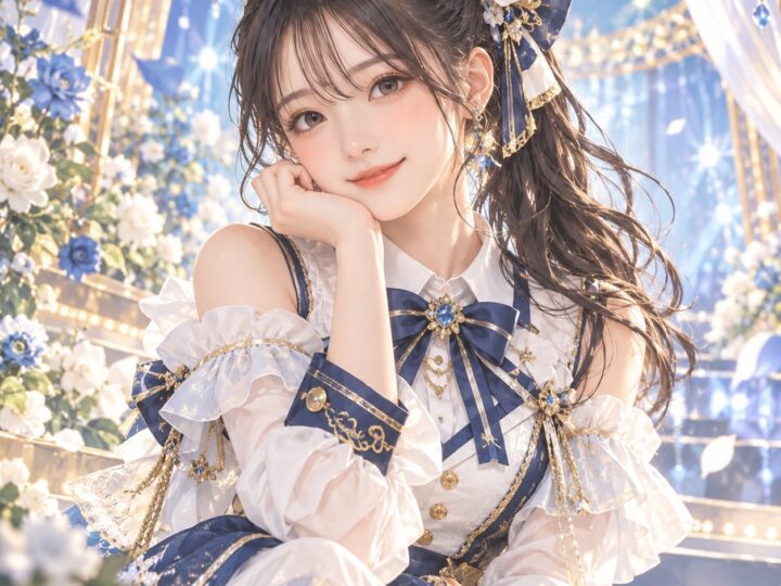 島川波菜の紹介用・非公式AIイメージイラスト