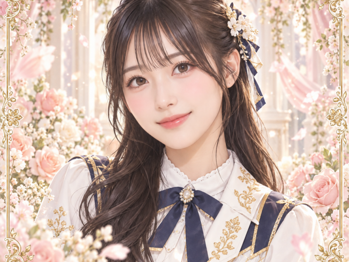 平岡海月の紹介用・非公式AIイメージイラスト