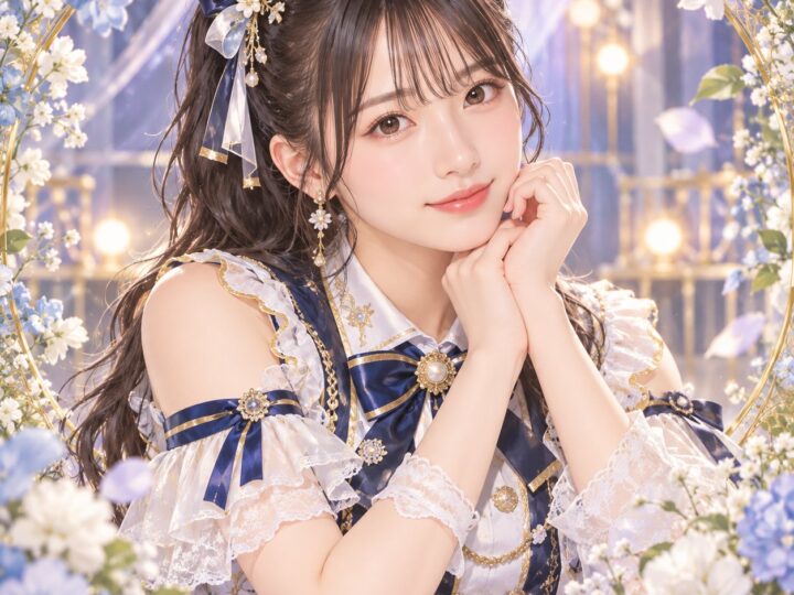 杉山結菜の紹介用・非公式AIイメージイラスト