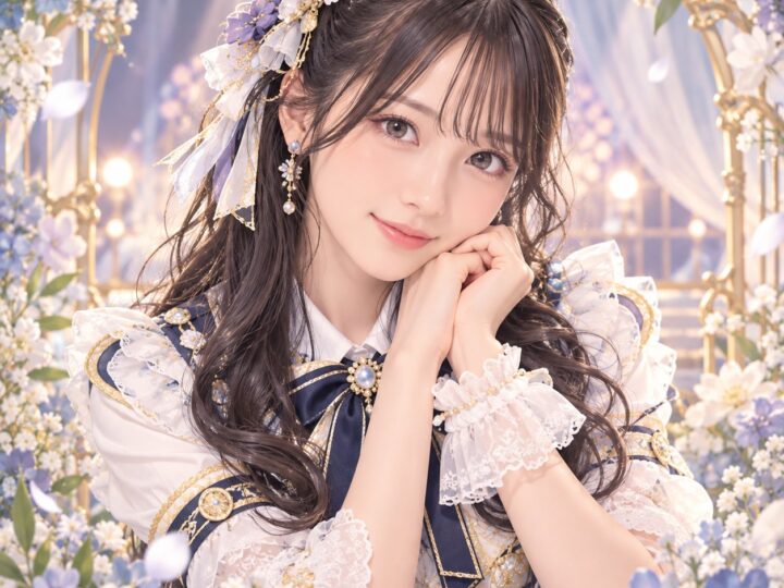 杉本りいなの紹介用・非公式AIイメージイラスト