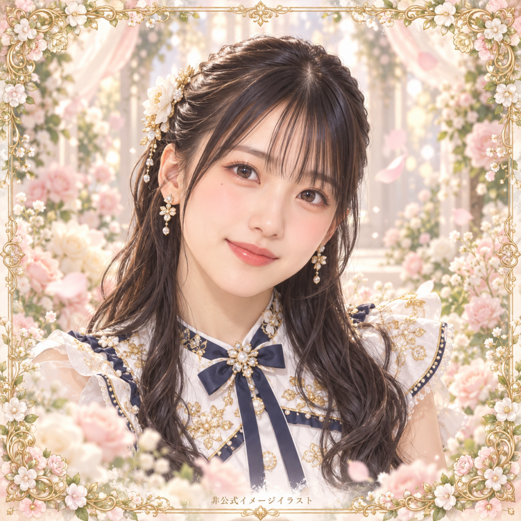 松永里愛の紹介用・非公式AIイメージイラスト