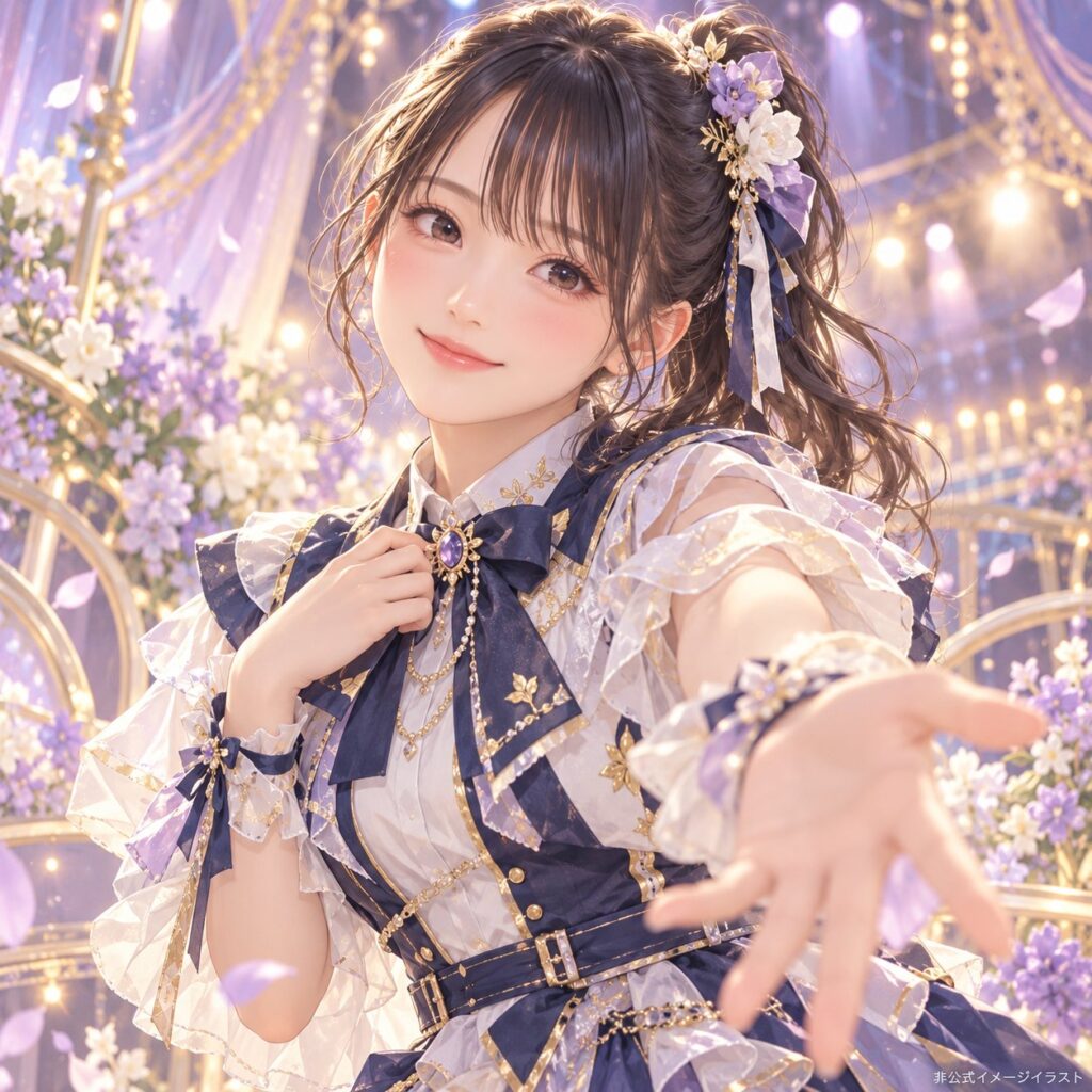 橋田歩果の紹介用・非公式AIイメージイラスト