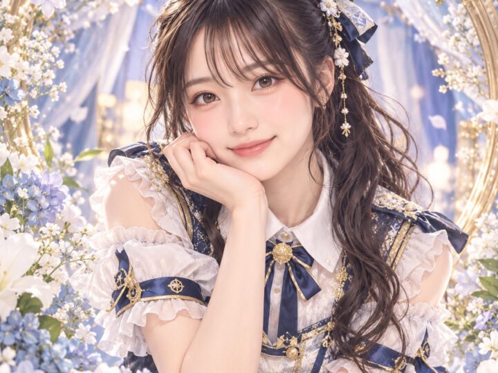 河村優愛の紹介用・非公式AIイメージイラスト