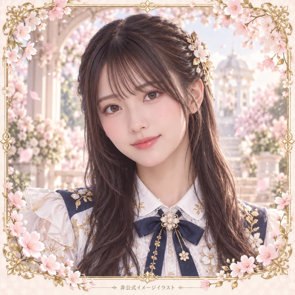 田村保乃の紹介用・非公式AIイメージイラスト
