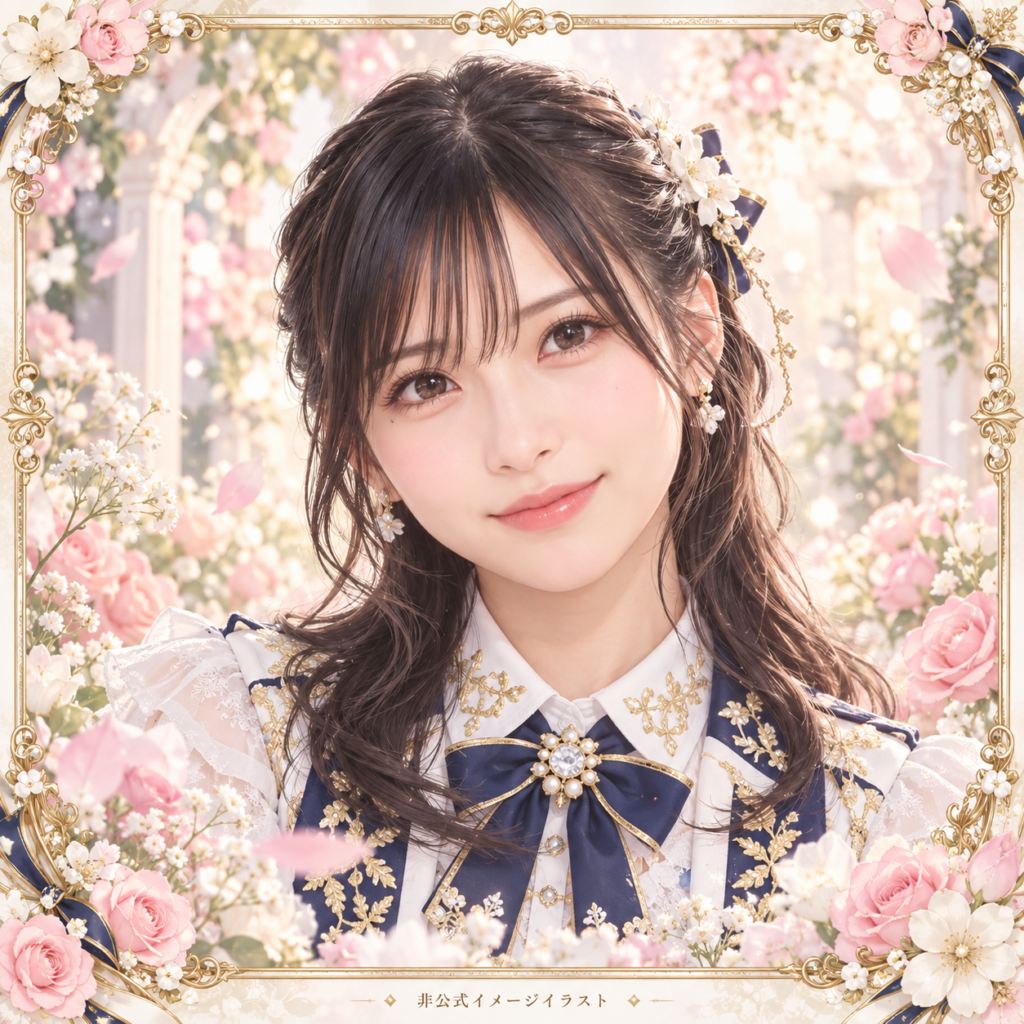 福岡 聖菜の紹介用・非公式AIイメージイラスト