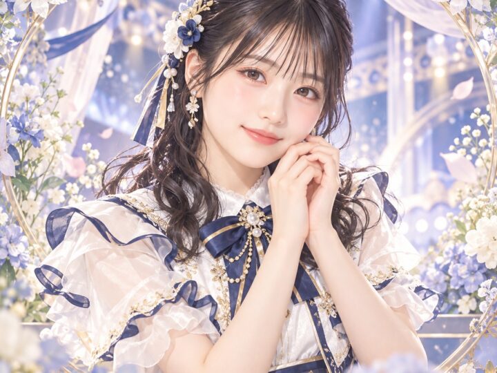 西田汐里の紹介用・非公式AIイメージイラスト