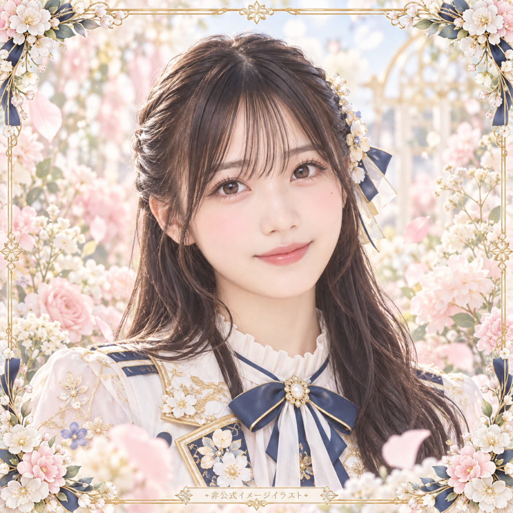 鶴崎仁香の紹介用・非公式AIイメージイラスト