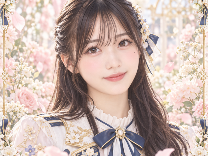 鶴崎仁香の紹介用・非公式AIイメージイラスト