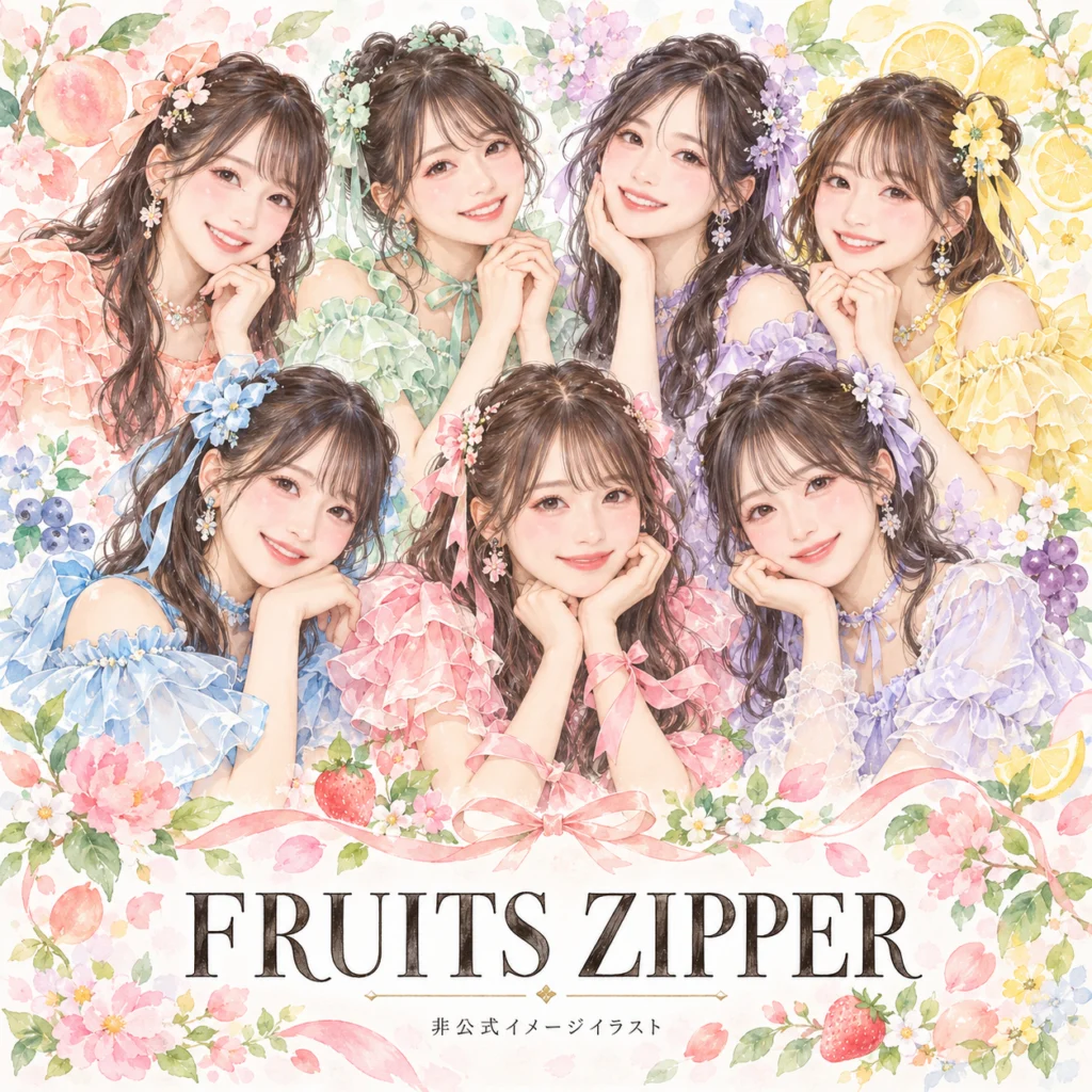 FRUITS ZIPPERをイメージした非公式イラスト