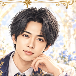 Kis-My-Ft2 横尾渉の非公式イメージイラスト。白・紺・金の衣装。