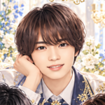 なにわ男子 大西流星の非公式イメージイラスト。白・紺・金の衣装。