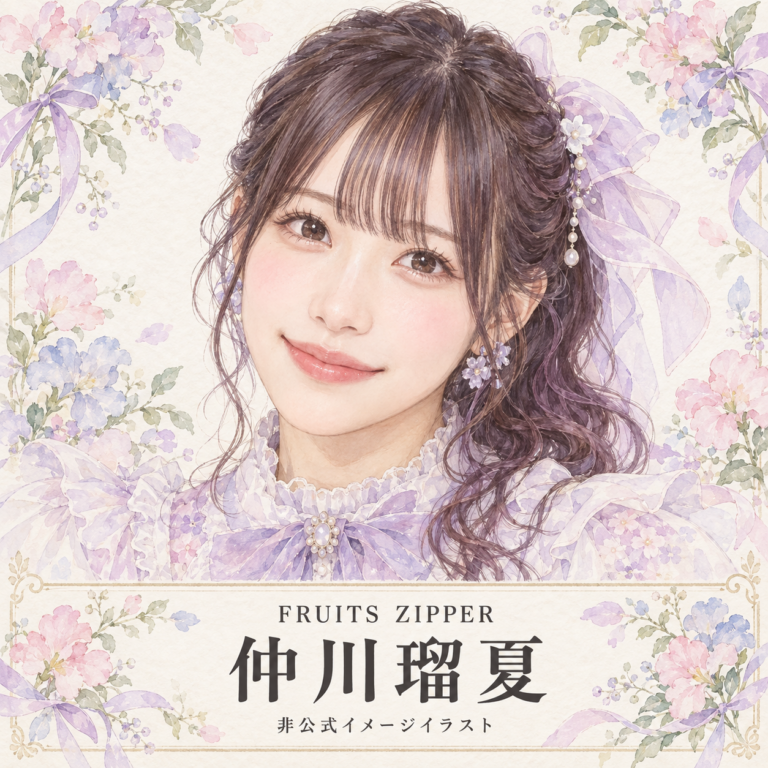 仲川瑠夏の非公式イメージイラスト