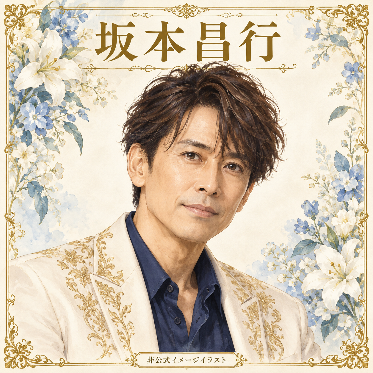 坂本昌行をイメージしたAI生成の非公式イラスト