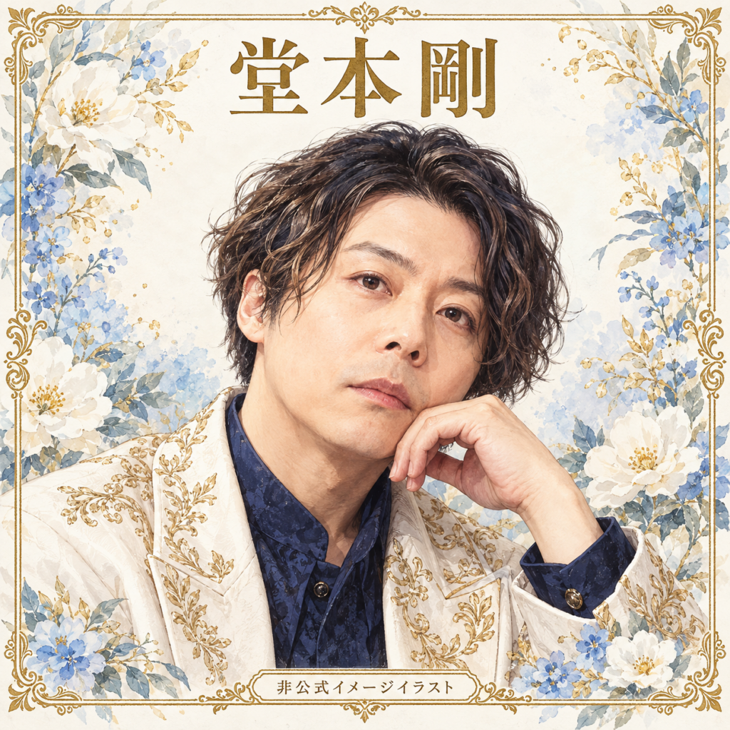 堂本剛をイメージしたAI生成の非公式イラスト