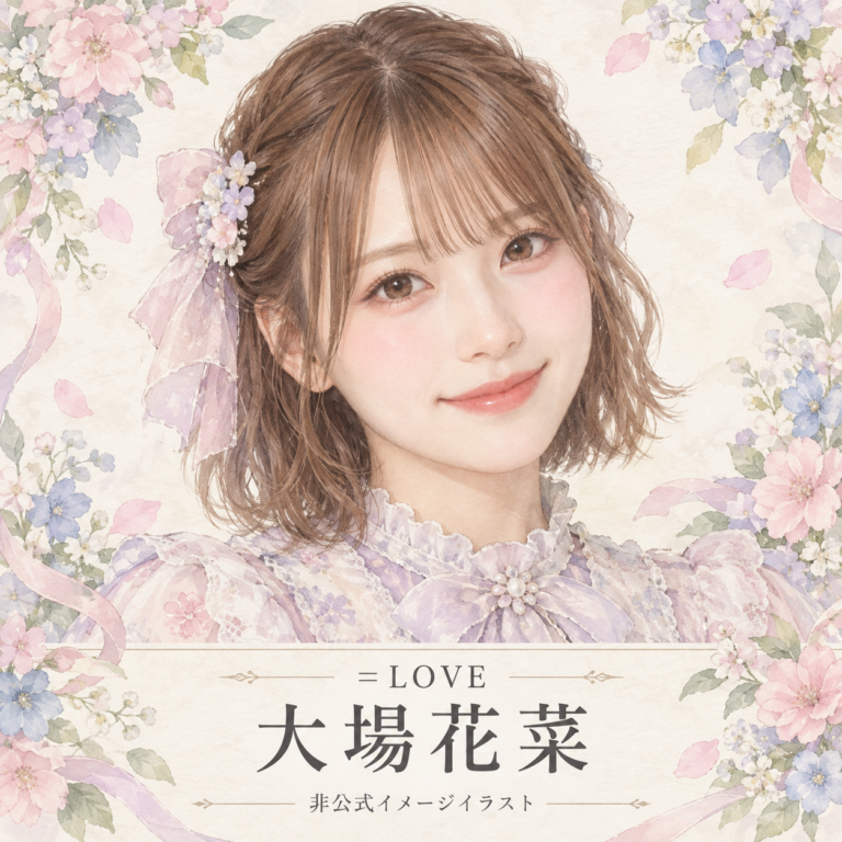 大場花菜の非公式イメージイラスト