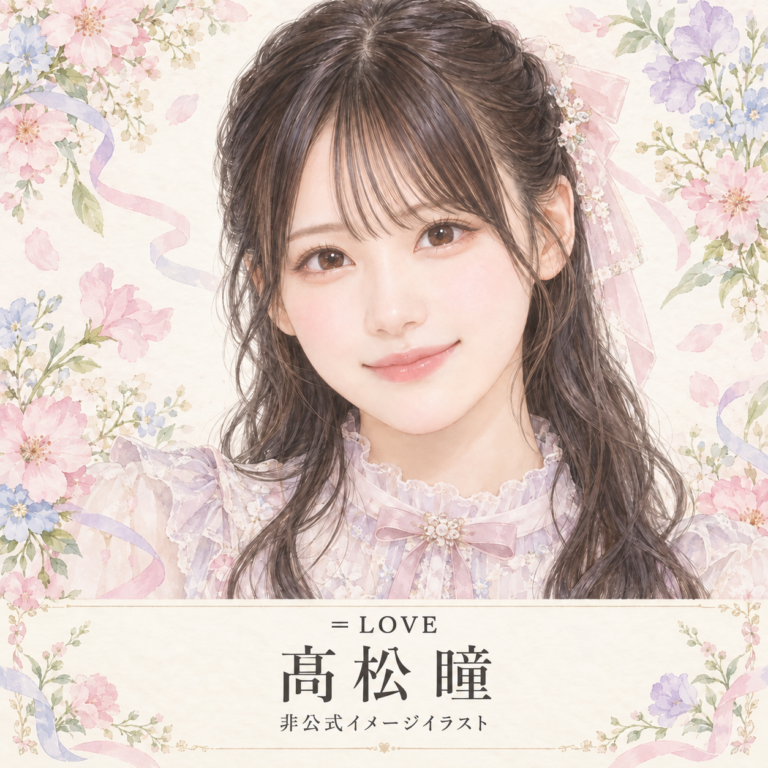 髙松瞳の非公式イメージイラスト